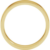 14K Yellow Gold 5 mm Lightweight Comfort-Fit Flat Band Size 5.5