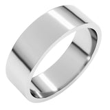 14K White Gold 6 mm Flat Band Size 6.5