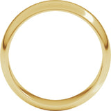 18K Yellow Gold 6 mm Half Round Band Size 11.5