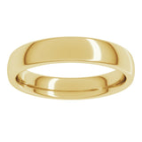 18K Yellow Gold 4 mm Comfort-Fit European-Style Band Size 10.5