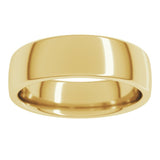 18K Yellow Gold 6 mm Comfort-Fit European-Style Band Size 5