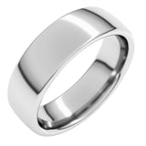 Platinum 6 mm Comfort-Fit European-Style Band Size 7.5