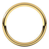 14K Yellow Gold 2 mm Comfort-Fit European-Style Band Size 7