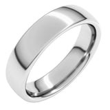 Sterling Silver 5 mm Comfort-Fit European-Style Band Size 7