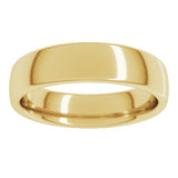 18K Yellow Gold 5 mm Comfort-Fit European-Style Band Size 9.5