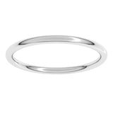 Sterling Silver 1.5 mm Comfort-Fit Full Round Band Size 7.5
