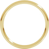 18K Yellow Gold 1.5 mm Comfort-Fit Full Round Band Size 7