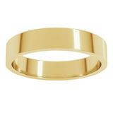 10K Yellow Gold 4 mm Flat Band Size 6