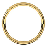 14K Yellow Gold 3.5 mm Comfort-Fit European-Style Band Size 8
