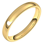 18K Yellow Gold 3.5 mm Comfort-Fit European-Style Band Size 9.5