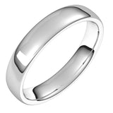 Platinum 4.5 mm Comfort-Fit European-Style Band Size 8.5
