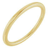 14K Yellow Gold 1.5 mm Comfort-Fit European-Style Band Size 5.5