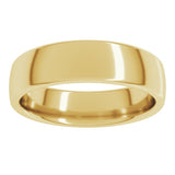 14K Yellow Gold 5.5 mm Comfort-Fit European-Style Band Size 7