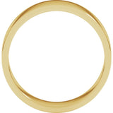 14K Yellow Gold 6 mm Flat Band Size 10