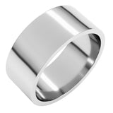 14K White Gold 8 mm Flat Band Size 7