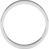 14K White Gold 4 mm Flat Band Size 6