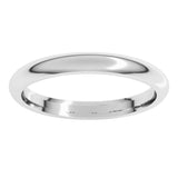 Platinum 2.5 mm Comfort-Fit Half Round Band Size 8