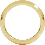 10K Yellow Gold 4 mm Comfort-Fit Half Round Band Size 6