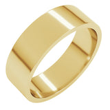 14K Yellow Gold 6 mm Flat Band Size 5.5