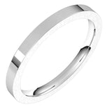 Platinum 2 mm Comfort-Fit Flat Band Size 4.5