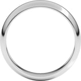 Sterling Silver 5 mm Half Round Band Size 8.5