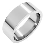 Sterling Silver 7 mm Comfort-Fit Flat Band Size 8.5