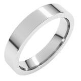 Sterling Silver 4 mm Comfort-Fit Flat Band Size 9.5