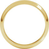 14K Yellow Gold 4 mm Half Round Band Size 6