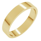 10K Yellow Gold 4 mm Flat Band Size 9