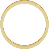 10K Yellow Gold 3 mm Flat Band Size 6