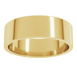 10K Yellow Gold 6 mm Flat Band Size 10.5