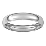 Sterling Silver 3.5 mm Half Round Band Size 7.5