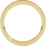 10K Yellow Gold 3.5 mm Comfort-Fit Flat Band Size 5