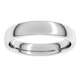 Sterling Silver 4 mm Comfort-Fit European-Style Band Size 10