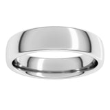 14K White Gold 5 mm Comfort-Fit European-Style Band Size 7.5