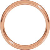 14K Rose Gold 5 mm Comfort-Fit European-Style Band Size 8