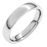 14K White Gold 4 mm Comfort-Fit European-Style Band Size 9.5
