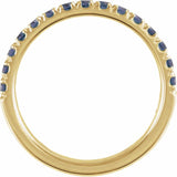 14K Yellow Gold Natural Alexandrite Stackable Ring