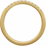 14K Yellow Gold Vermeil 1/6 CTW Lab-Grown Diamond Stackable Ring