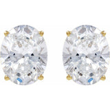 14K Yellow Gold 3 5/8 CTW Lab-Grown Diamond Earrings