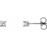 14K White Gold 1/5 CTW Lab-Grown Diamond Youth Earrings