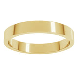 18K Yellow Gold 3 mm Flat Band Size 9