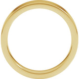 10K Yellow Gold 5 mm Comfort-Fit Flat Band Size 5