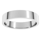 Platinum 4 mm Flat Band Size 9.5