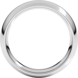 Sterling Silver 5.5 mm Comfort-Fit Half Round Band Size 5.5