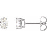 Sterling Silver 1/3 CTW Lab-Grown Diamond Earrings