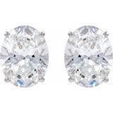 Sterling Silver 3 5/8 CTW Lab-Grown Diamond Earrings