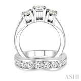 Past Present & Future Diamond Wedding Set