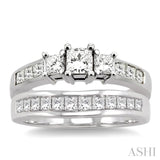 Past Present & Future Diamond Wedding Set