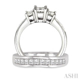 Past Present & Future Diamond Wedding Set